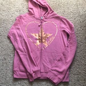Pink hoddie